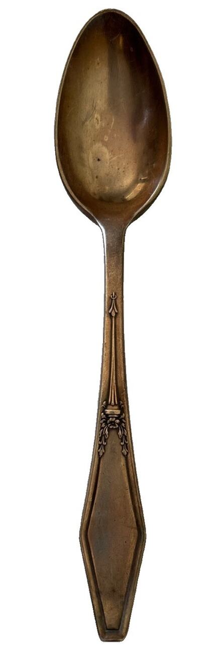 Holmes & Edwards Silverplate Spoon, Silver Floral Theme, Victorian Style